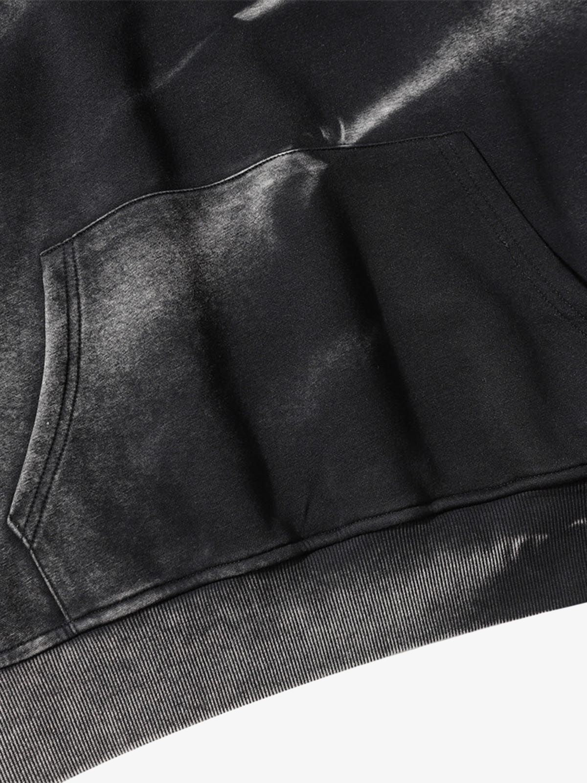 Thesupermade Tie-dye Contrasting Print Pullover Hoodie - Image 10