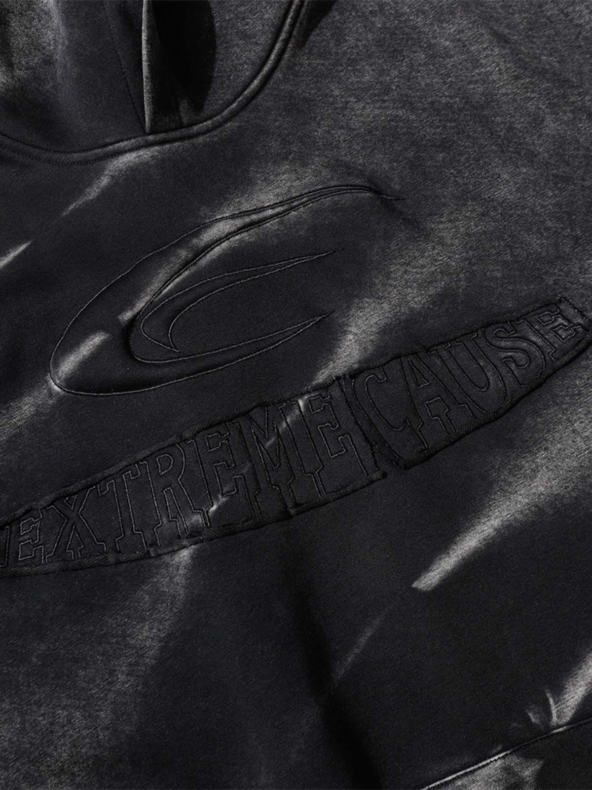 Thesupermade Tie-dye Contrasting Print Pullover Hoodie - Image 11