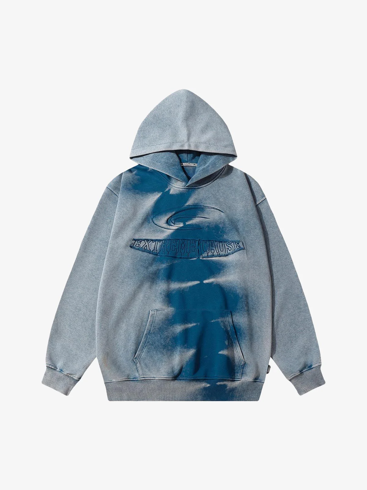 Thesupermade Tie-dye Contrasting Print Pullover Hoodie - Image 12