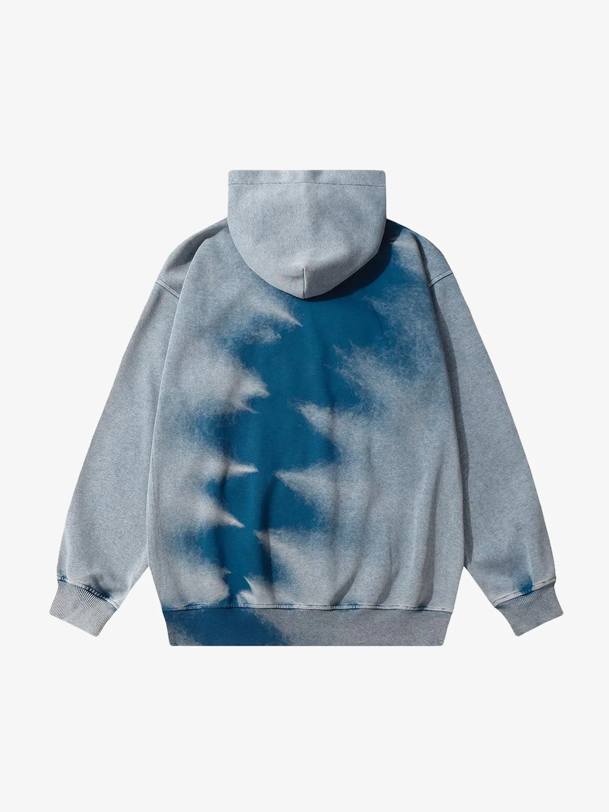 Thesupermade Tie-dye Contrasting Print Pullover Hoodie - Image 13