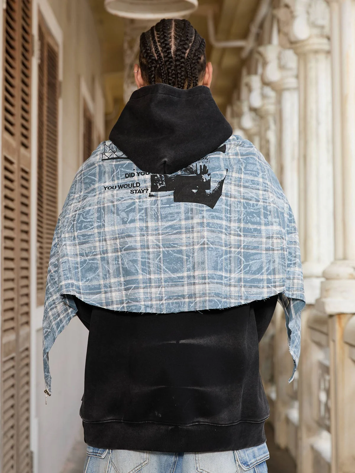 Thesupermade Tie-dye Contrasting Print Pullover Hoodie - Image 5