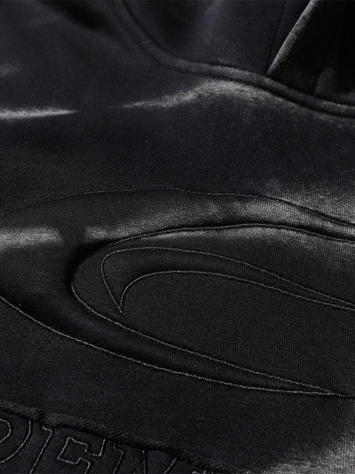 Thesupermade Tie-dye Contrasting Print Pullover Hoodie - Image 9