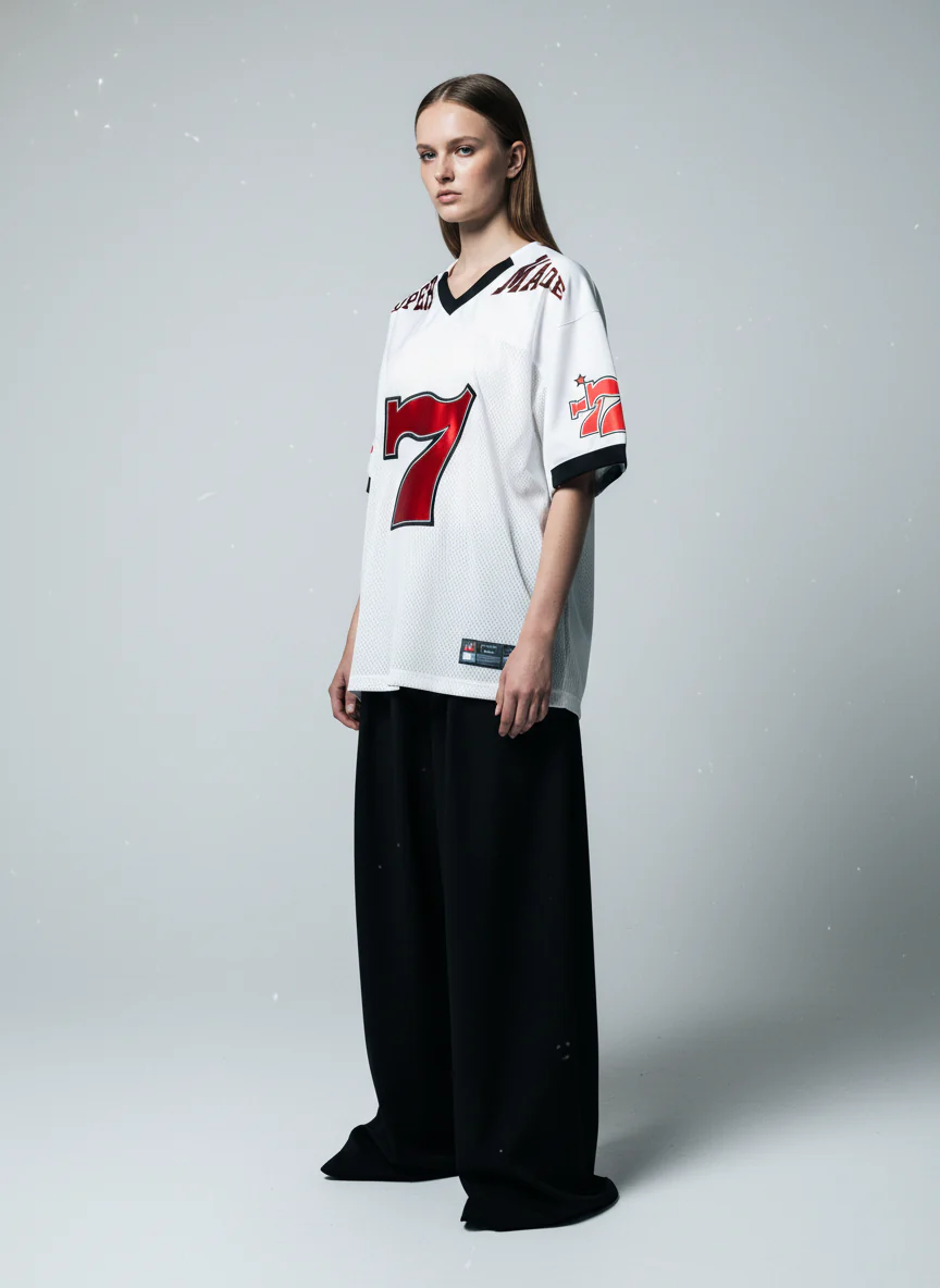 Original "SUPER 7" V-Neck Jersey T-SHIRT - 2400 - Image 5